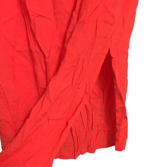 Yumi Kim Afternoon Tea Dress Gramercy Project Red Slit Adjustable Cross L New - Picture 3 of 14